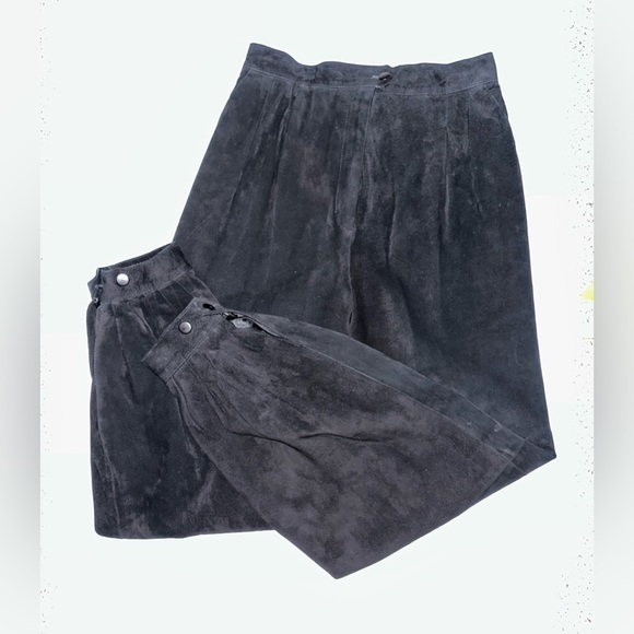 Vintage VAKKO Suede/Leather Pants - Picture 3 of 5